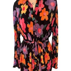 PepperMayo Soho Chic Shirt Dress - Noir Bloom